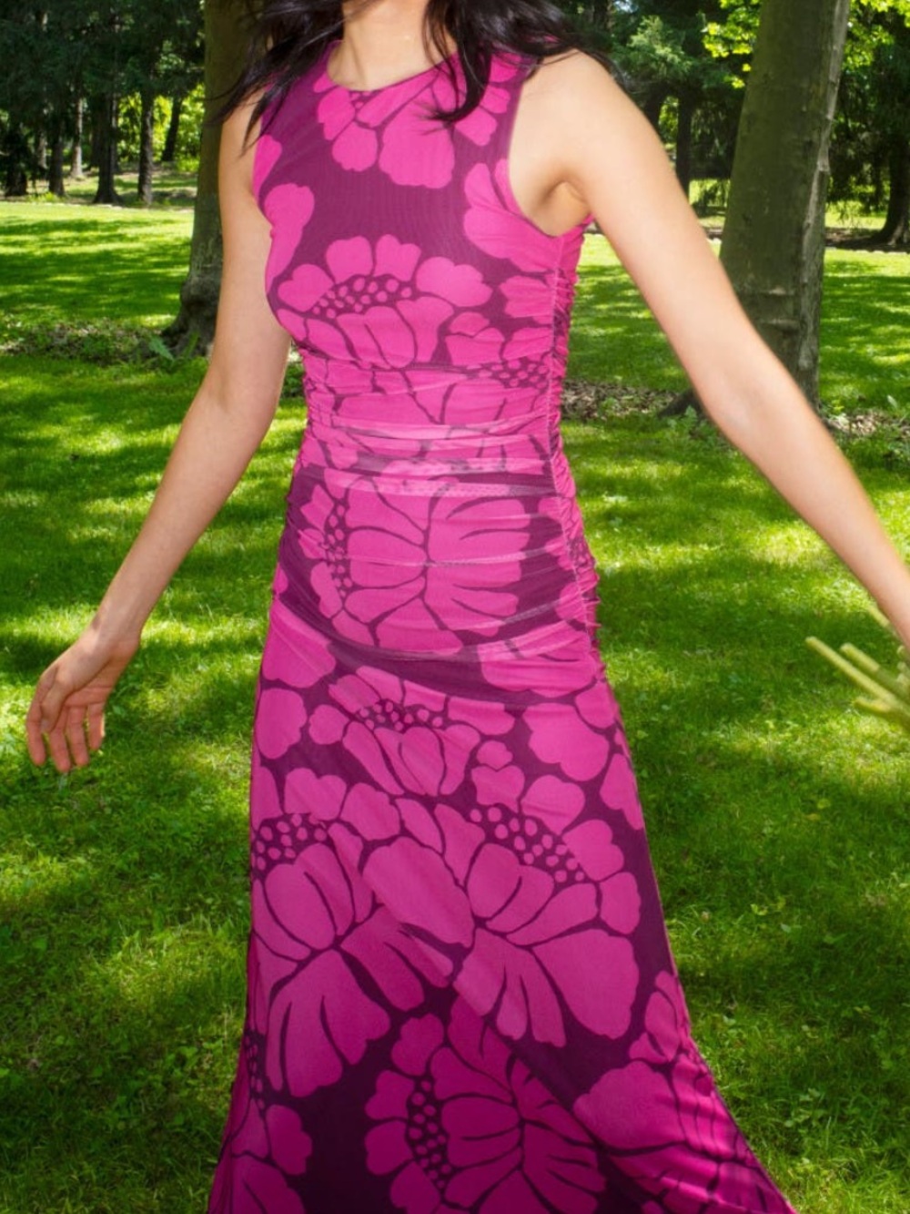 MINKPINK Persephone Mesh Midi Dress